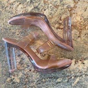 GLASSY TAN Steve Madden Sandal Mules